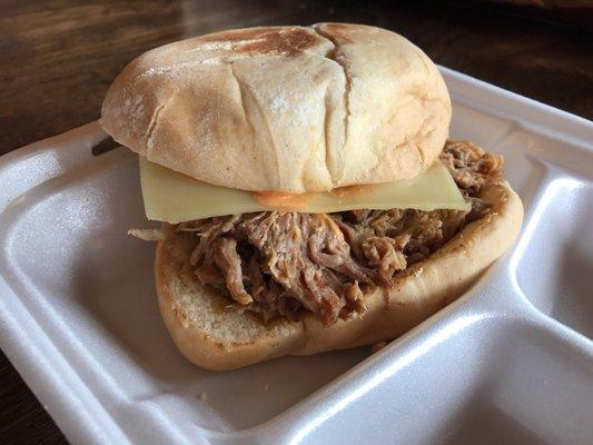 Pulled Pork Adobo Style Sandwich