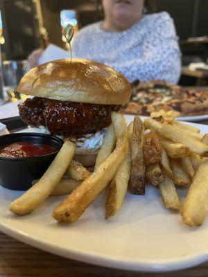 Korean Fried Chicken Sandwich w/ fries