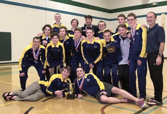 Ocean Lakes HS Boys Swim Team/ VB 2018-2019 District Champs