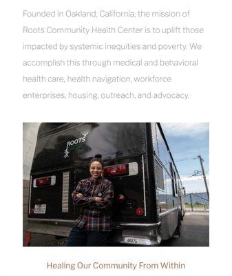 Roots Community Health Center was founded in Oakland, California.