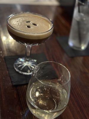 Espresso martini & Riesling