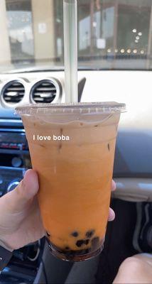 Thai Tea with boba!