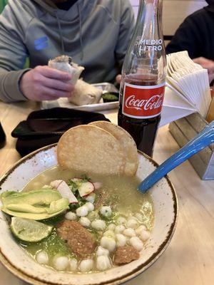 Posole verde with carnitas