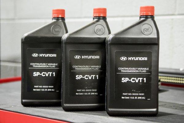 Hyundai service department - Transmission Oil