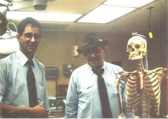 Jerry and Dr. Clyde Snow and "Not Lucy" on the right.