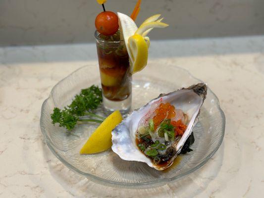 Oyster shooter by Chef Fernando