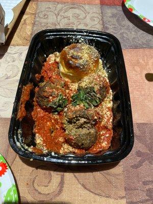 Thrice baked meatballs