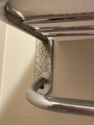 Rusted towel bar