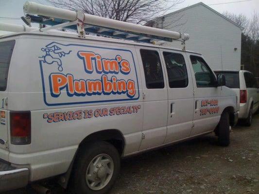 Look for Tim's Plumbing trucks around town, wave hello!