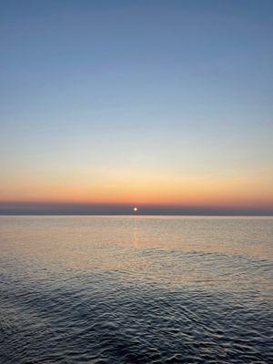 Sunset over Lake Superior at Porcupine Mountains Wilderness State Park