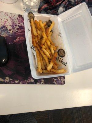 Size of fries. Nothing special, not worth 5 bucks