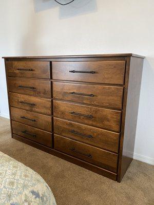 alder wood dresser