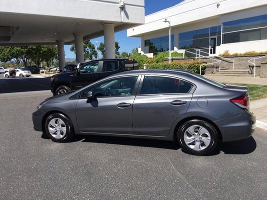 My beautiful 2013 Honda Civic! Absolutely love it and got such a great value. Thank you Travis and Jeff!