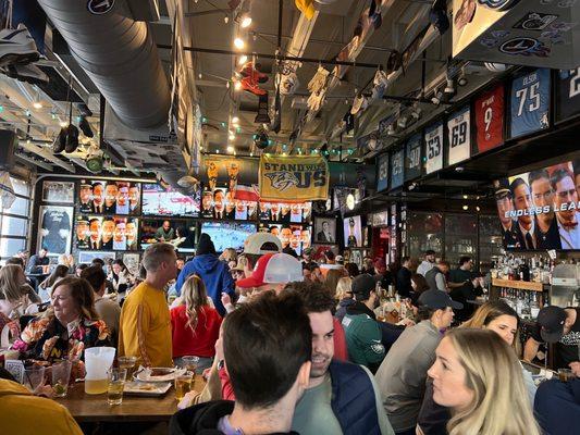 Busy bar on game day