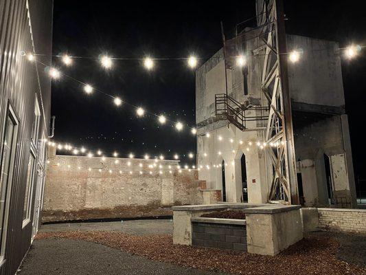 Outside courtyard and fire pit