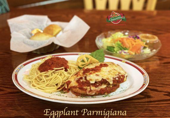 Hand-Breaded Fresh Eggplant Parmigiana