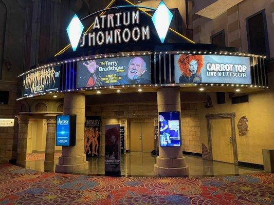 Entrance on the second floor of the Luxor.