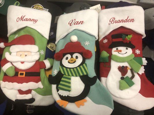 Embroidered Christmas Stocking by Lids ;) Looking fancy!!