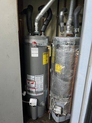 New water heater installation