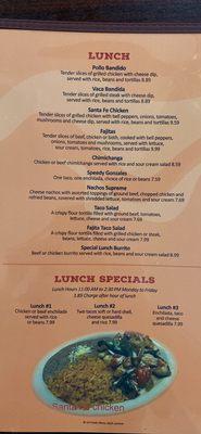 Lunch specials