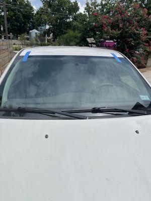 After windshield replacement, good as new!