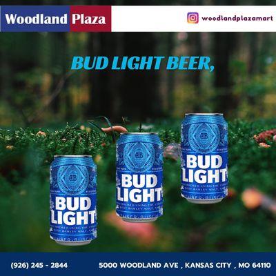 Woodland Plaza in Kansas City, MO proudly offers Bud Light Beer, perfect for refreshing gatherings and casual enjoyment.