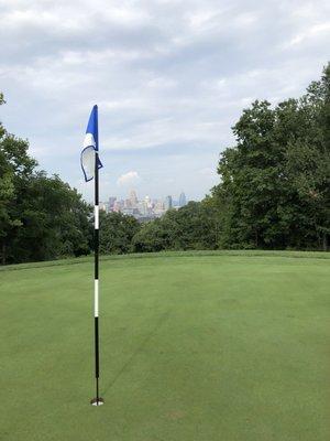 Hole 5 view of downtown