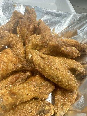 Hot honey dry rub bone in wings