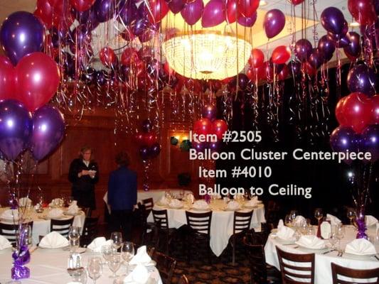 Balloons Scattered to the Ceiling can add a little Drama to your Birthday!