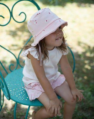 Babyclic Petals Pink Shorts and Hat in Organic Cotton