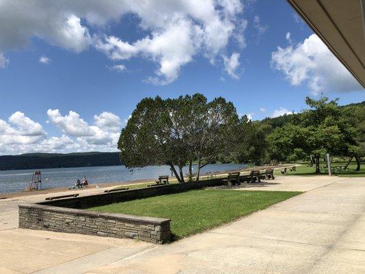 View of lake from the Beach Area.