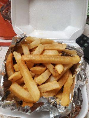 Very disappointed on frozen fries.