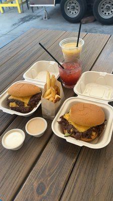 Smashburger and Fries