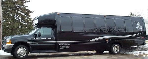 24 passenger Luxury Limo Bus- 42" plasma TV,& leather coach seating, 3 wet bars