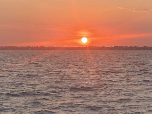 Beautiful sunset on Lake Jackson