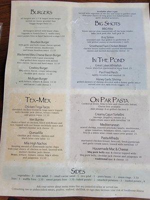 Food menu