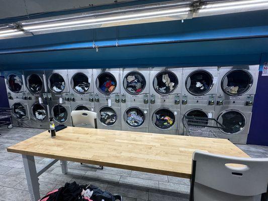 6 dryers available to patrons