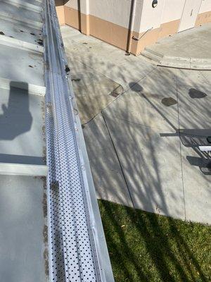 Gutter guards installed