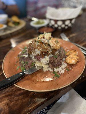 Steak & Shrimp deliciousness !