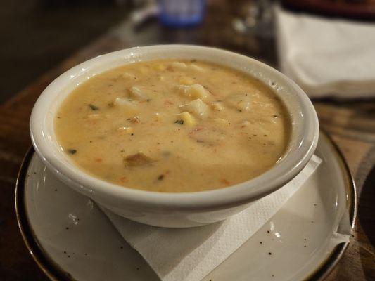 Shrimp & Corn Chowder.