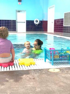 My youngest starting her swim lessons