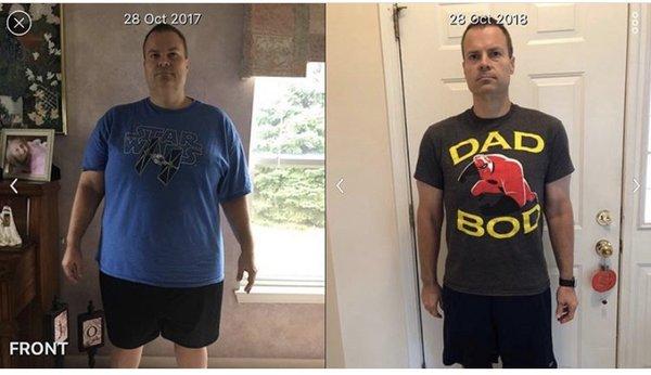 Amazing client lost over 160lbs