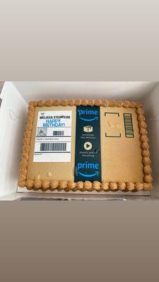 Wonderful job making this custom "Amazon Prime" Ice Cream Cake.  What artists they are and friendly service.