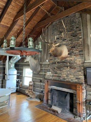 Fireplace in Club House