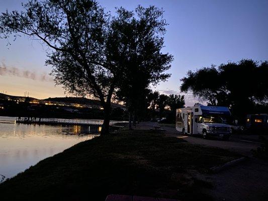 Nighttime view