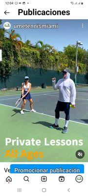 Lesson description:
Warm up, stretching, technique, drills, foot work, 
hitting, playing time, cool down and final stretching