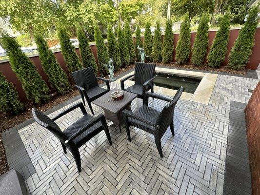 Paver patios are a wonderful solution to small spaces!