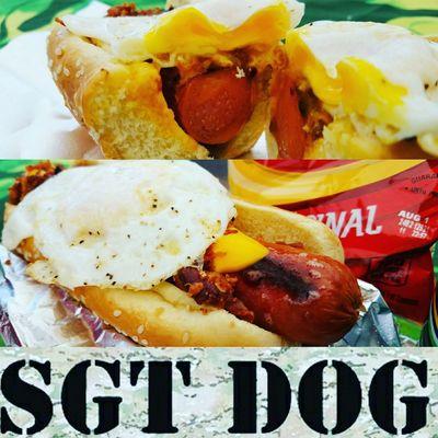 Introducing our new Breakfast Bacon Egg and Cheese Dog! Limited time only so come now and have some breakfast with SGT DOG
#sgtbreakfastdog