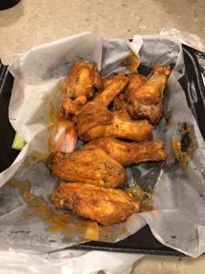 Buffalo wings without sauce. Zero flavor and chewy