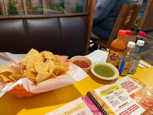 Free chips and salsa - how every Mexican place should be!